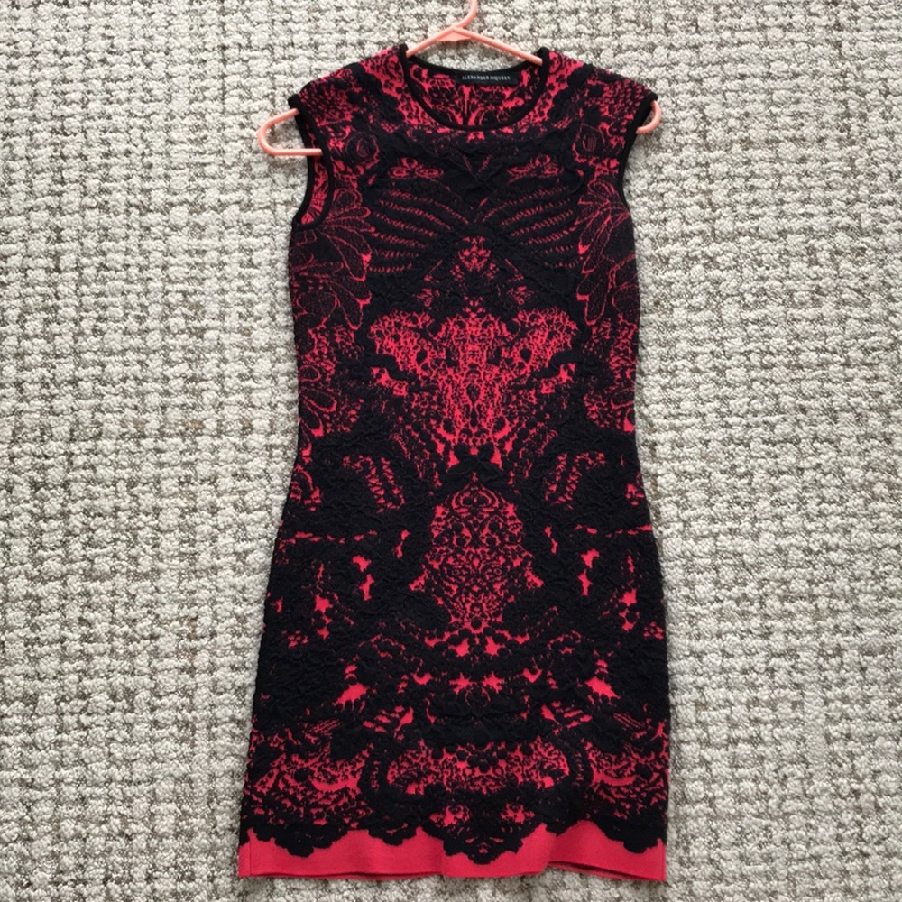 Alexander McQueen pink cocktail dress